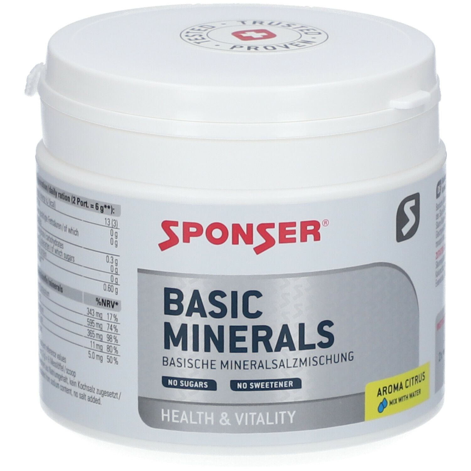 Sponser Basic Minerals Citrus 400 g Pulver