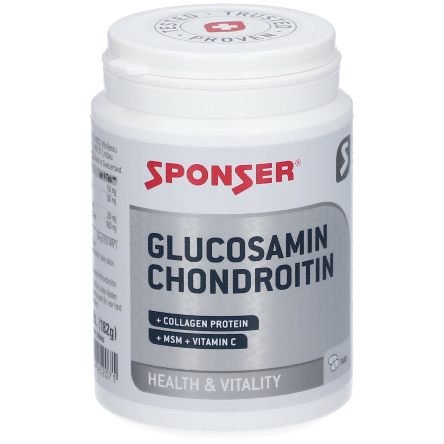 Sponser Glucosamin Chondroitin + MSN Tabletts 180 St Tabletten