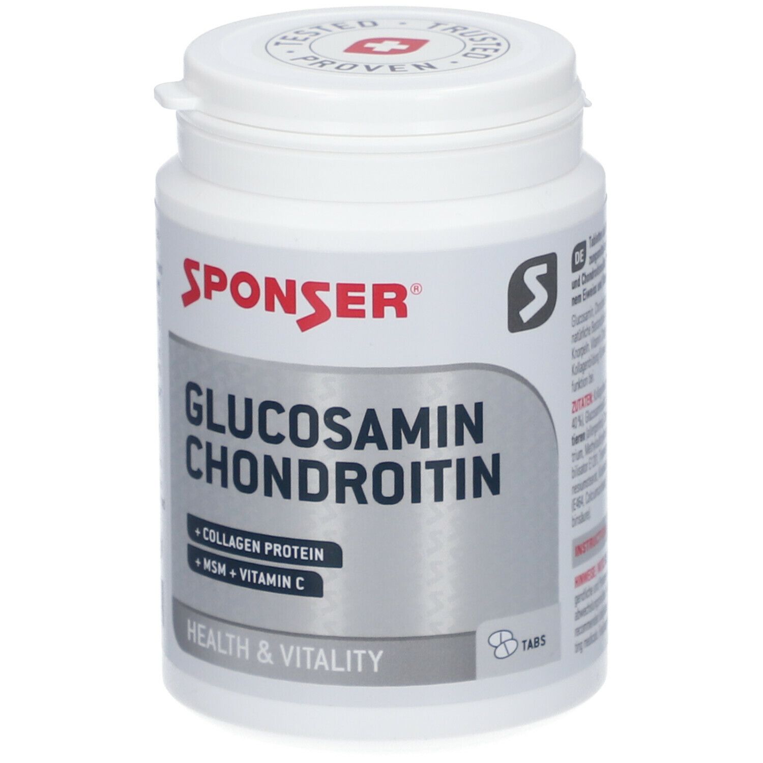 Glucosamin Chondroitin & MSM - 180 Kapseln - 1-2 Kapseln Täglich