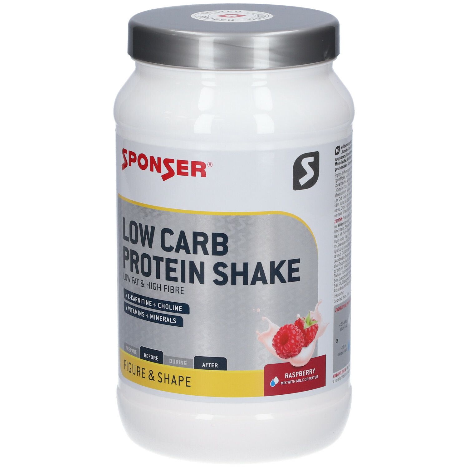 SPONSER® LOW CARB PROTEIN SHAKE, Himbeere