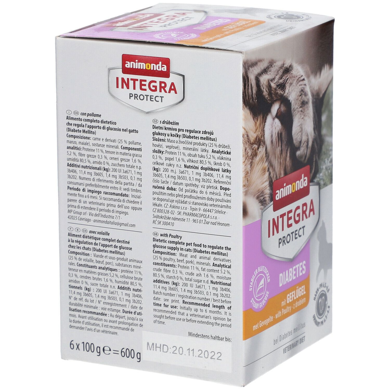 animonda Integra Protect Diabetes Geflügel 6x100 g - Shop Apotheke