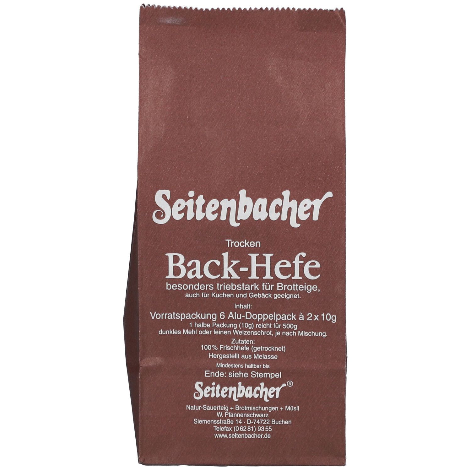 Seitenbacher Vorratspack Hefe 6x20 g Sonstige