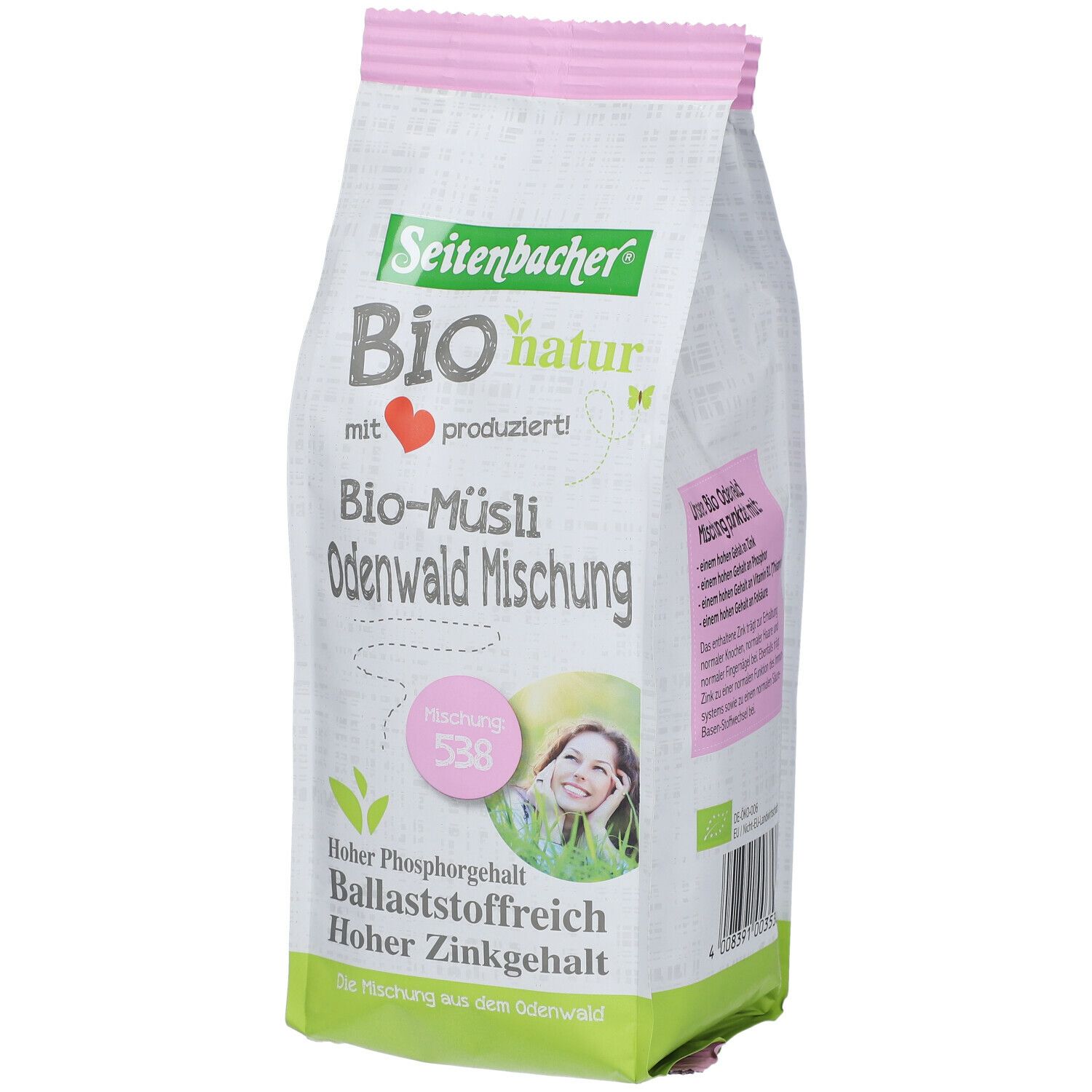 Seitenbacher® Bio natur Bio Müsli Odenwald mélange