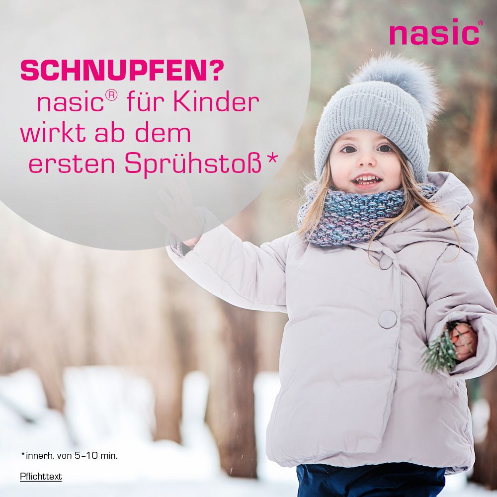 2er Set nasic für Kinder Nasenspray 2x10 ml