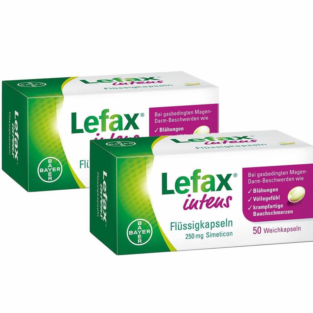 Lefax® intens Flüssigkapseln bei Blähungen und Völlegefühl