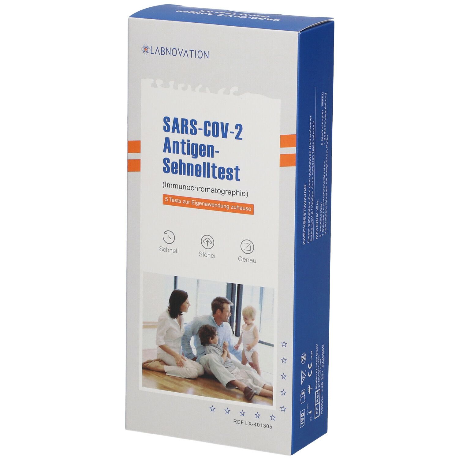 LABNOVATION® SARS-COV-2 Antigen-Schnelltest 5er Packung