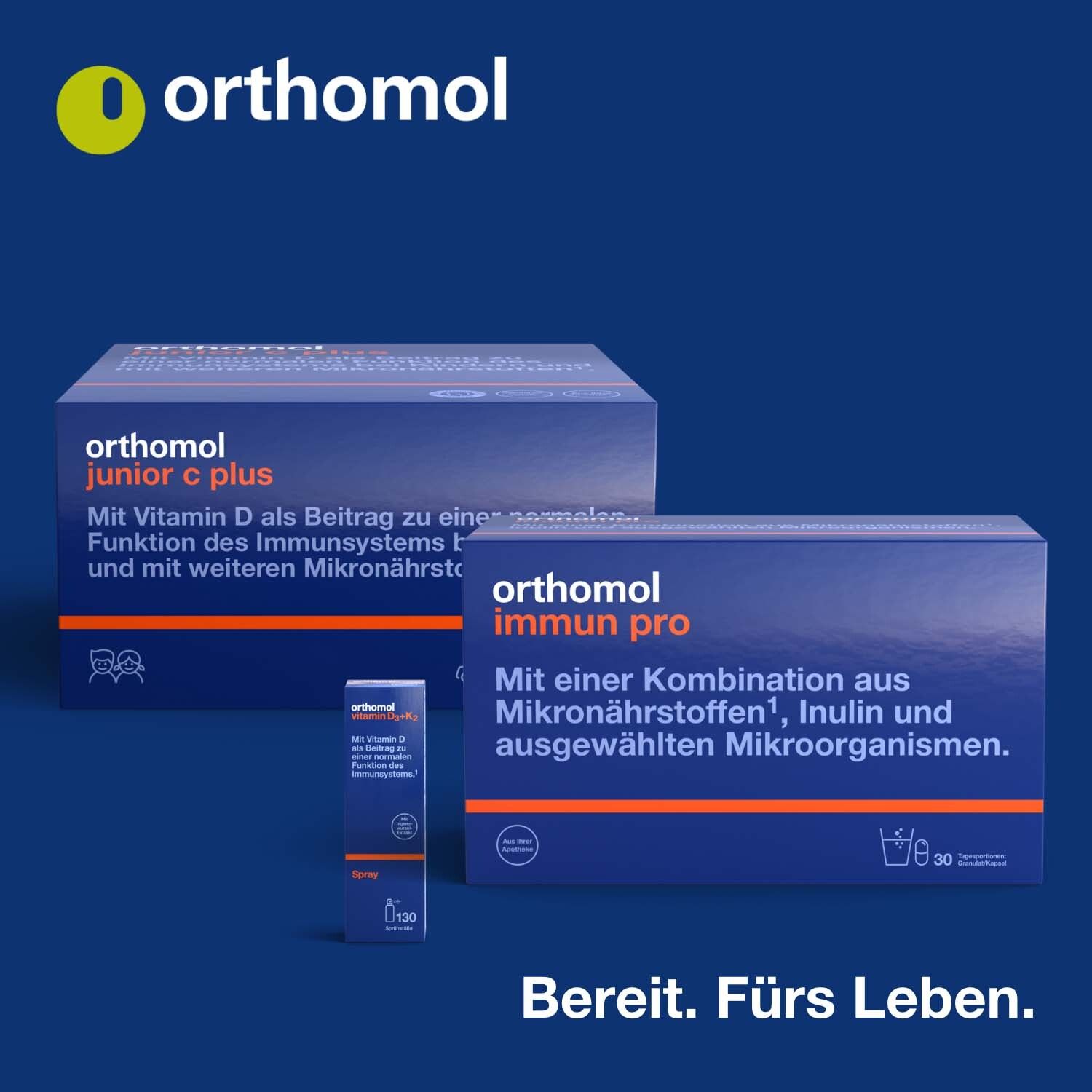 Orthomol Immun - Mikronährstoffe zur Unterstützung des Immunsystems - mit Vitamin C, Vitamin D und Zink - Trinkampullen/Tabletten