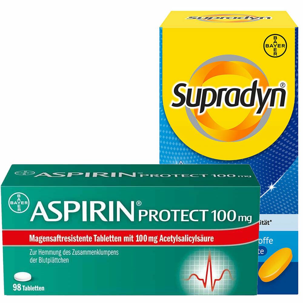 Supradyn® Vital 50+ Ginseng + Olive + Aspirin® Protect 100 mg Tabletten