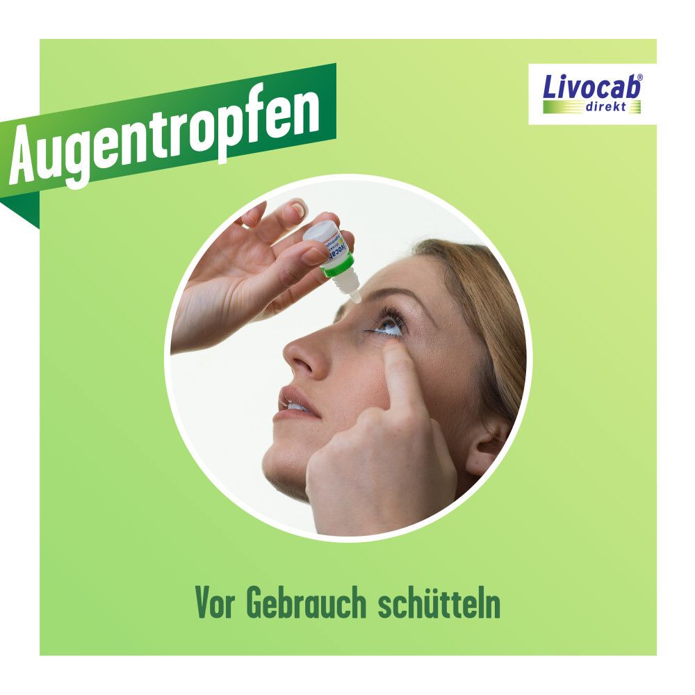 Livocab direkt Augentropfen bei Allergien, z.B. Heuschnupfen, Hausstaubmilben- oder Tierallergie