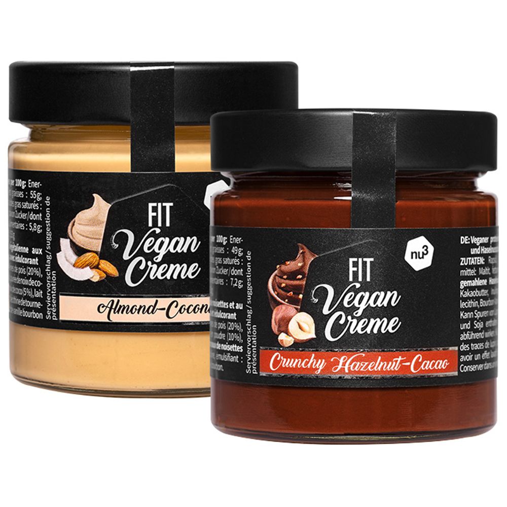 nu3 Fit Vegan Protein Creme + nu3 Fit Vegan Protein Creme Almond-Coconut