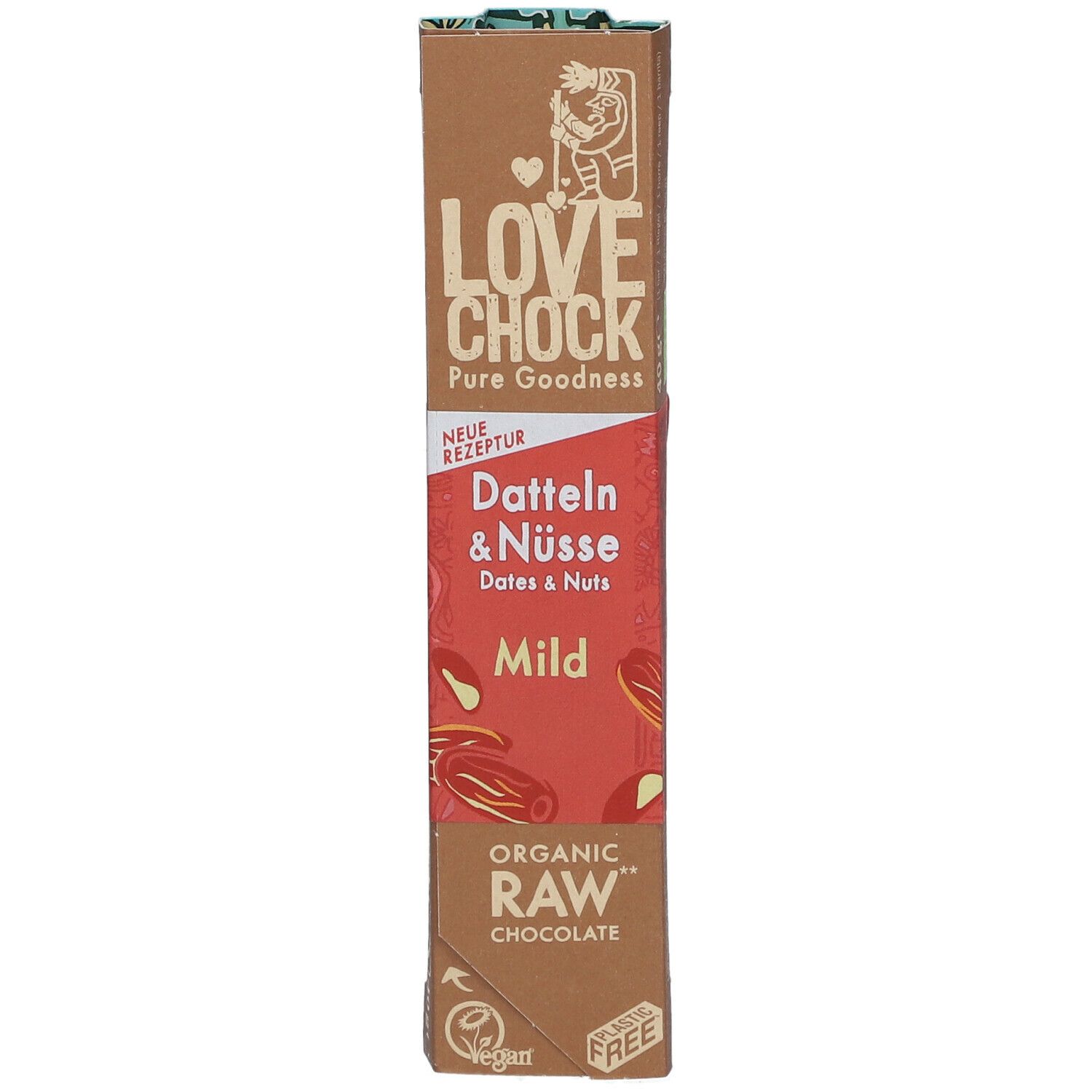 LOVECHOCK Datteln & Nüsse Mild 65% Kakao