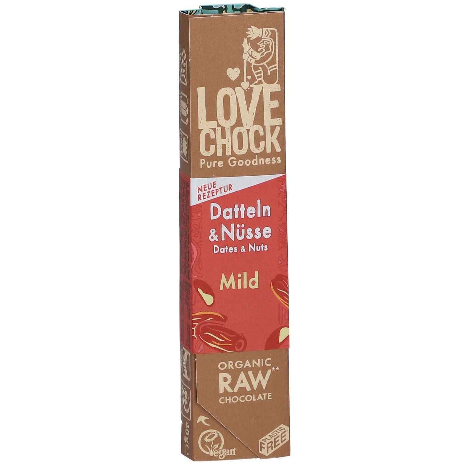 LOVECHOCK Datteln & Nüsse Mild 65% Kakao