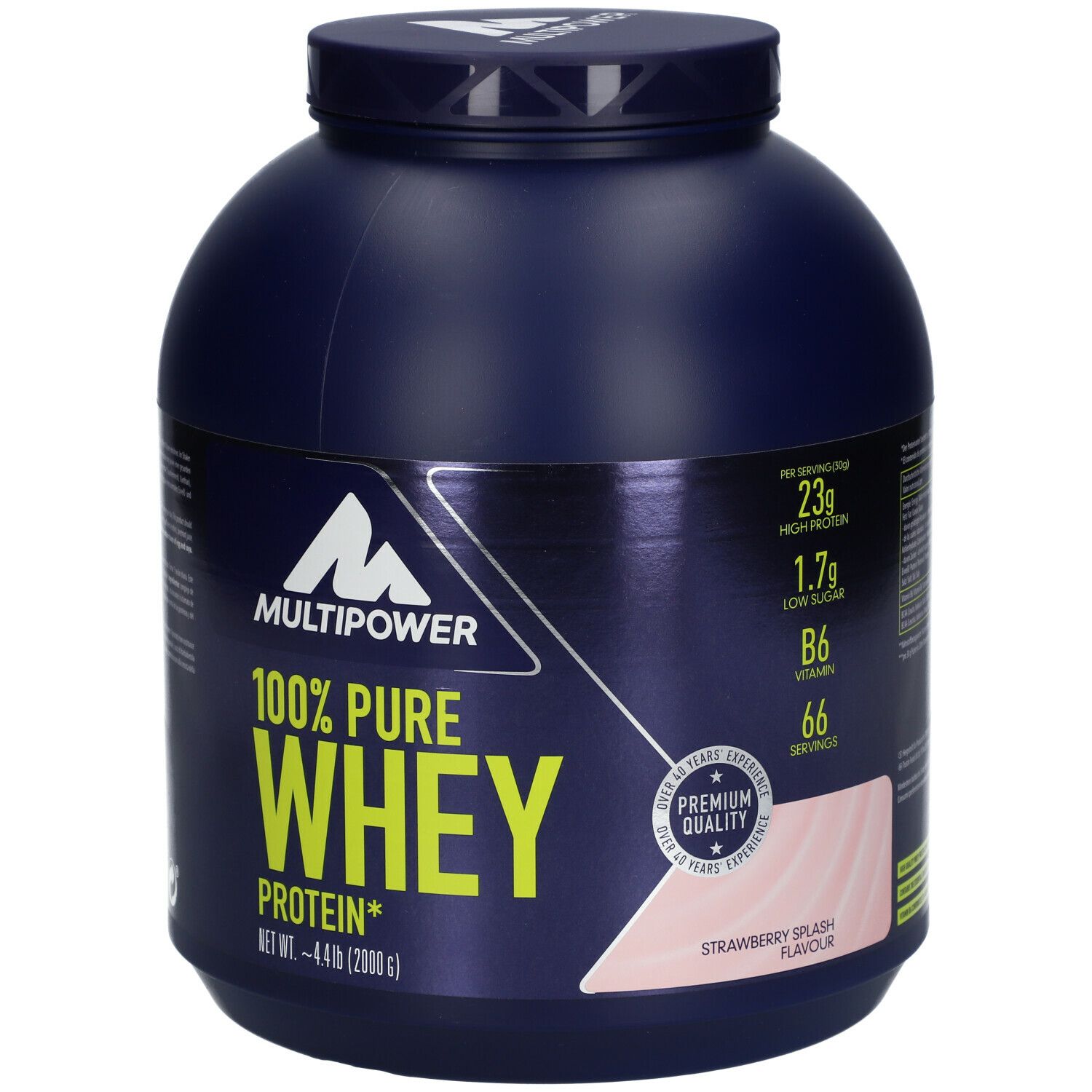 Multipower 100 Pure Whey Protein Strawberry Splash 2000 G Shop Apothekeat 2962