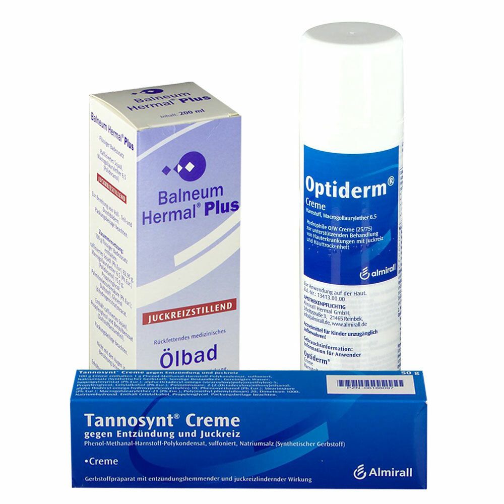 Optiderm® Creme + Tannosynt® Creme + Balneum Hermal® Plus