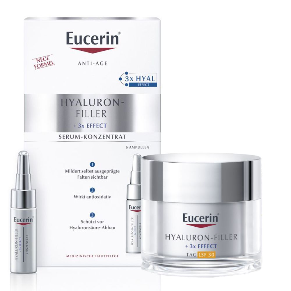 Eucerin® HYALURON-FILLER Tagespflege LSF 30 + Serum-Konzentrat
