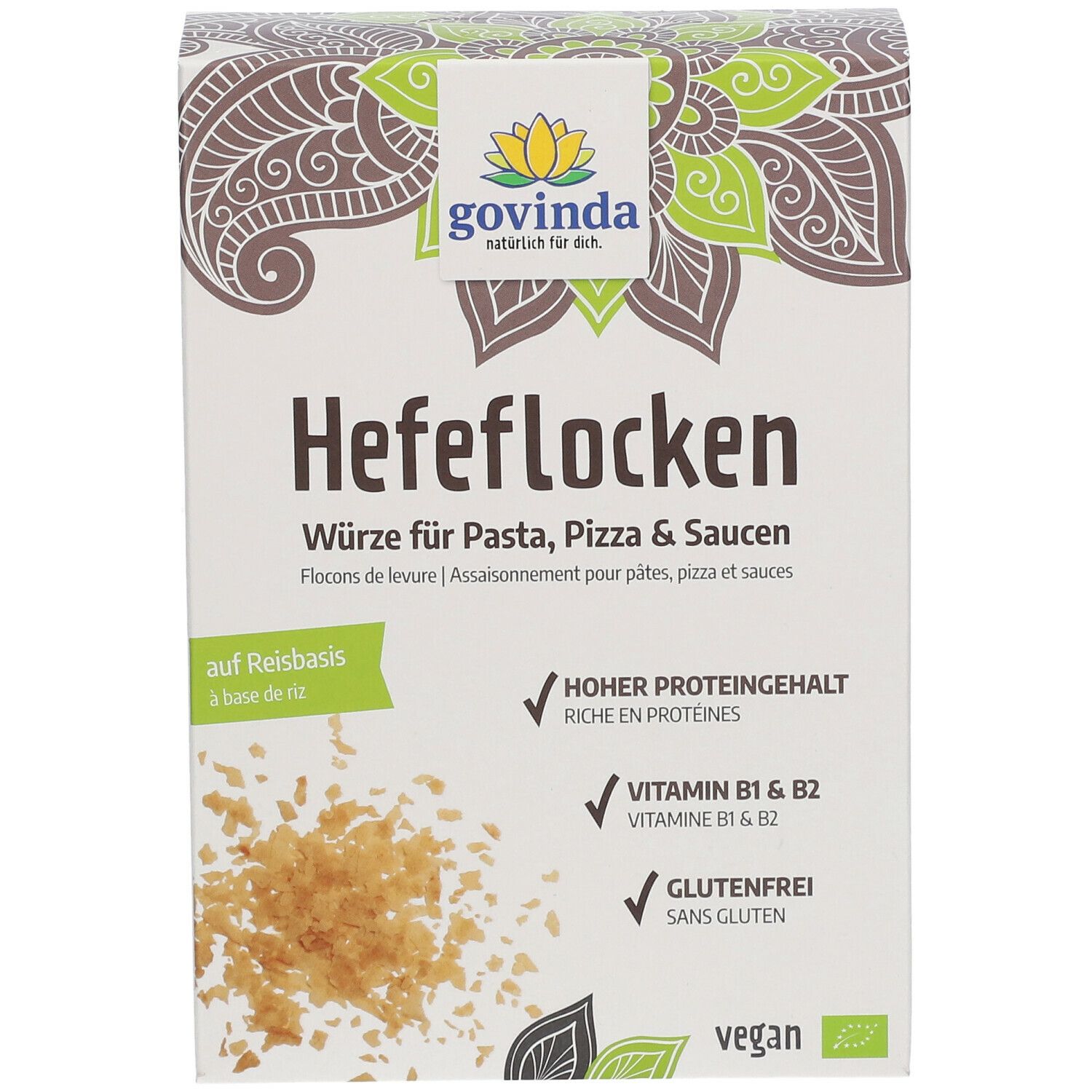 govinda Hefeflocken auf Reisbasis