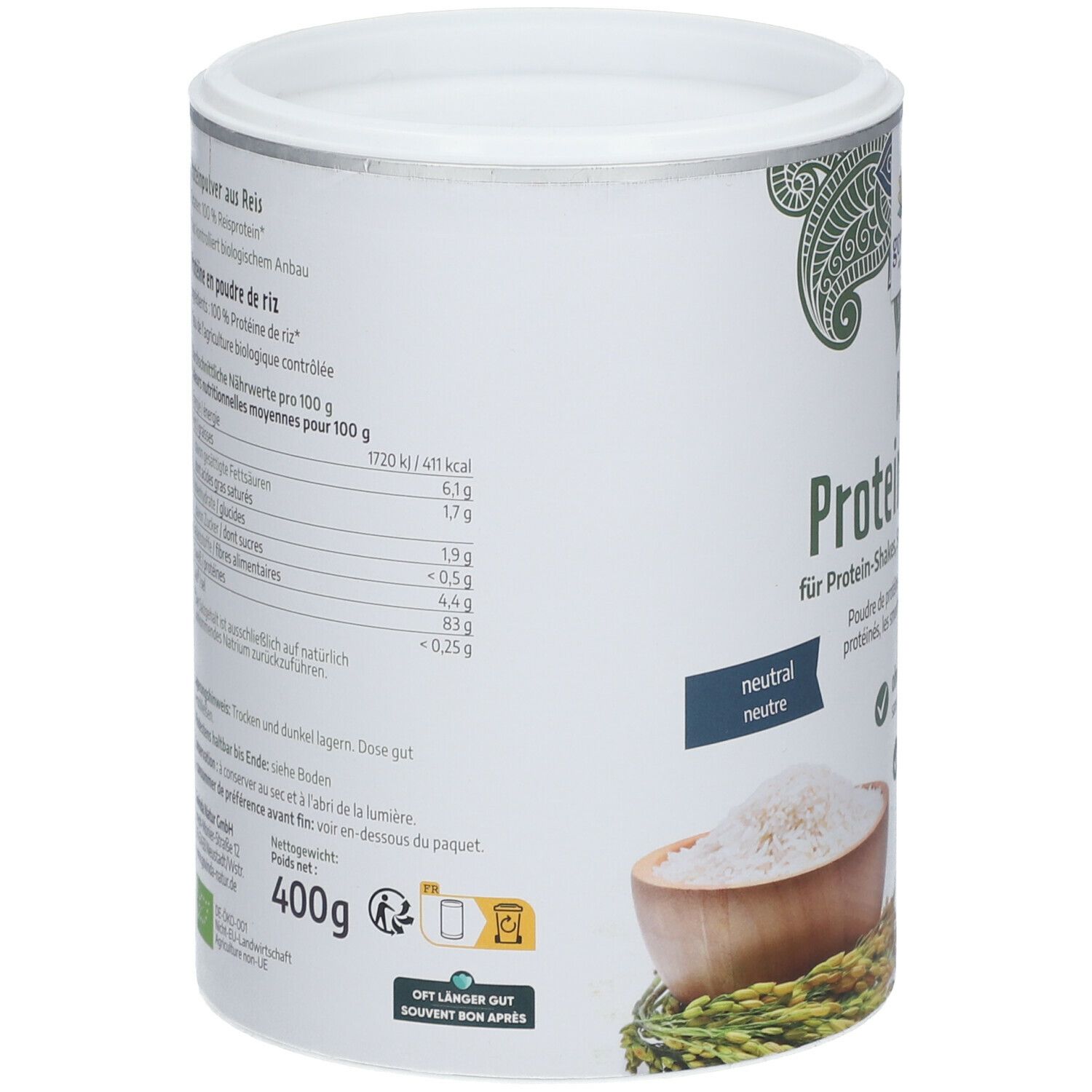 Govinda Reis-Proteinpulver 400 g Pulver