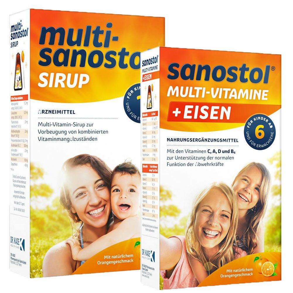 Multi-Sanostol® Sirup + Sanostol® plus Eisen