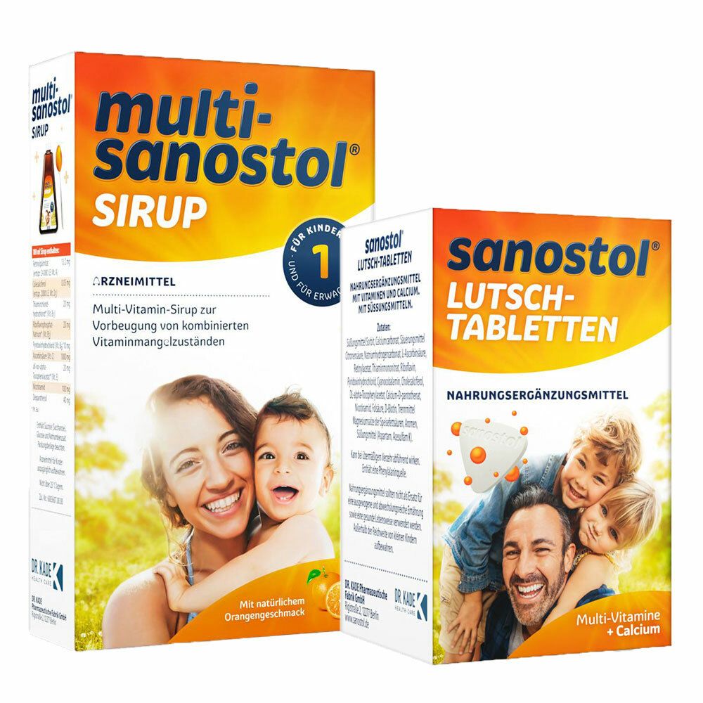 Multi-Sanostol® Sirup + Sanostol® Lutsch-Tabletten