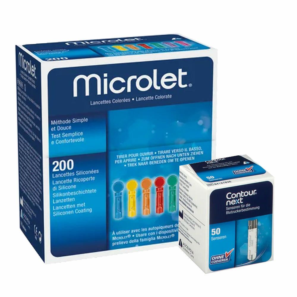Microlet® Lanzetten + Contour® Next Sensoren