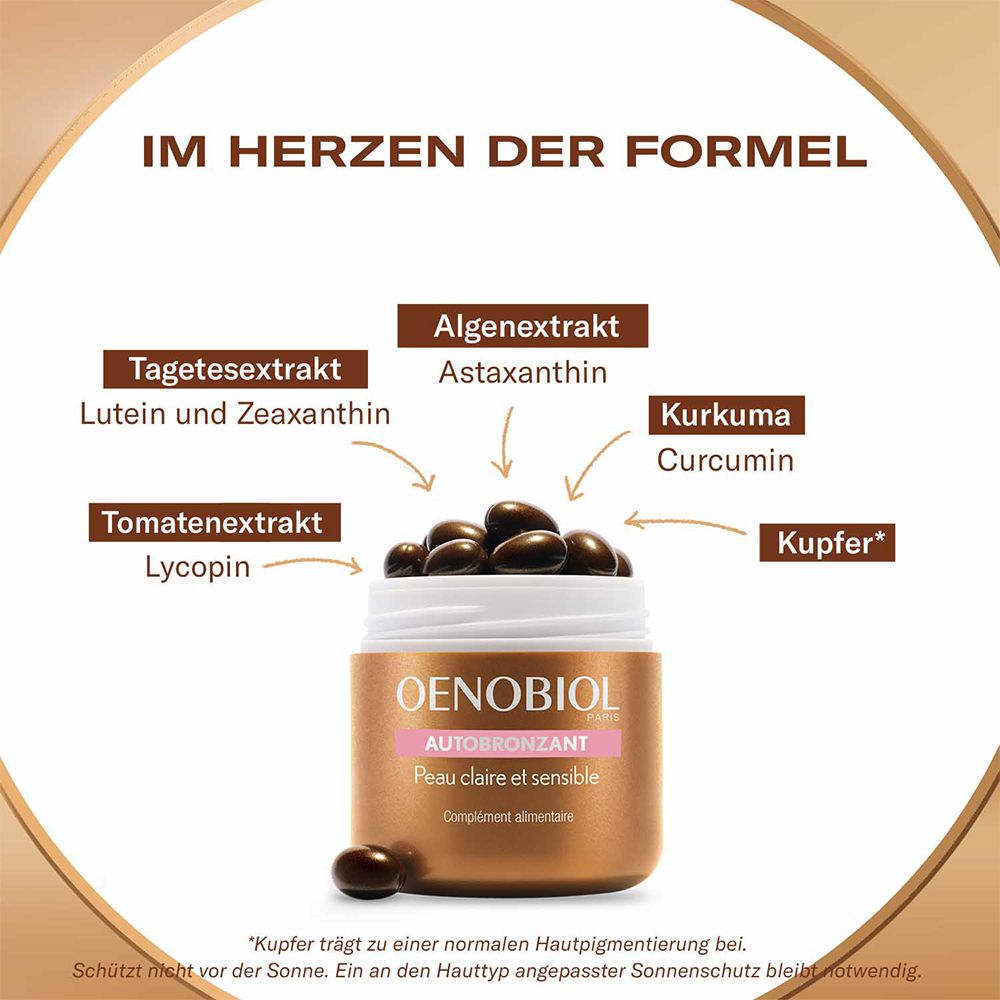 OENOBIOL Autobronzant für helle und empfindliche Haut