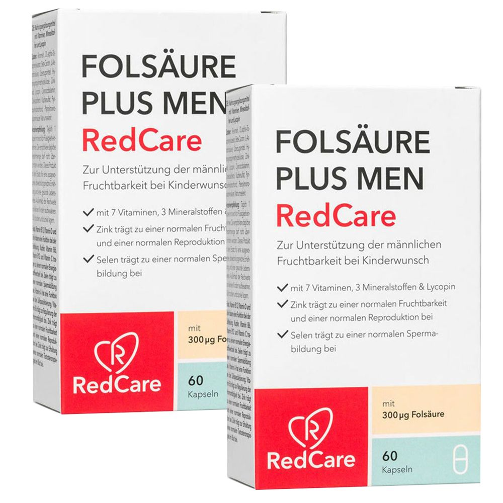 Redcare Folsäure Plus Men Doppelpack