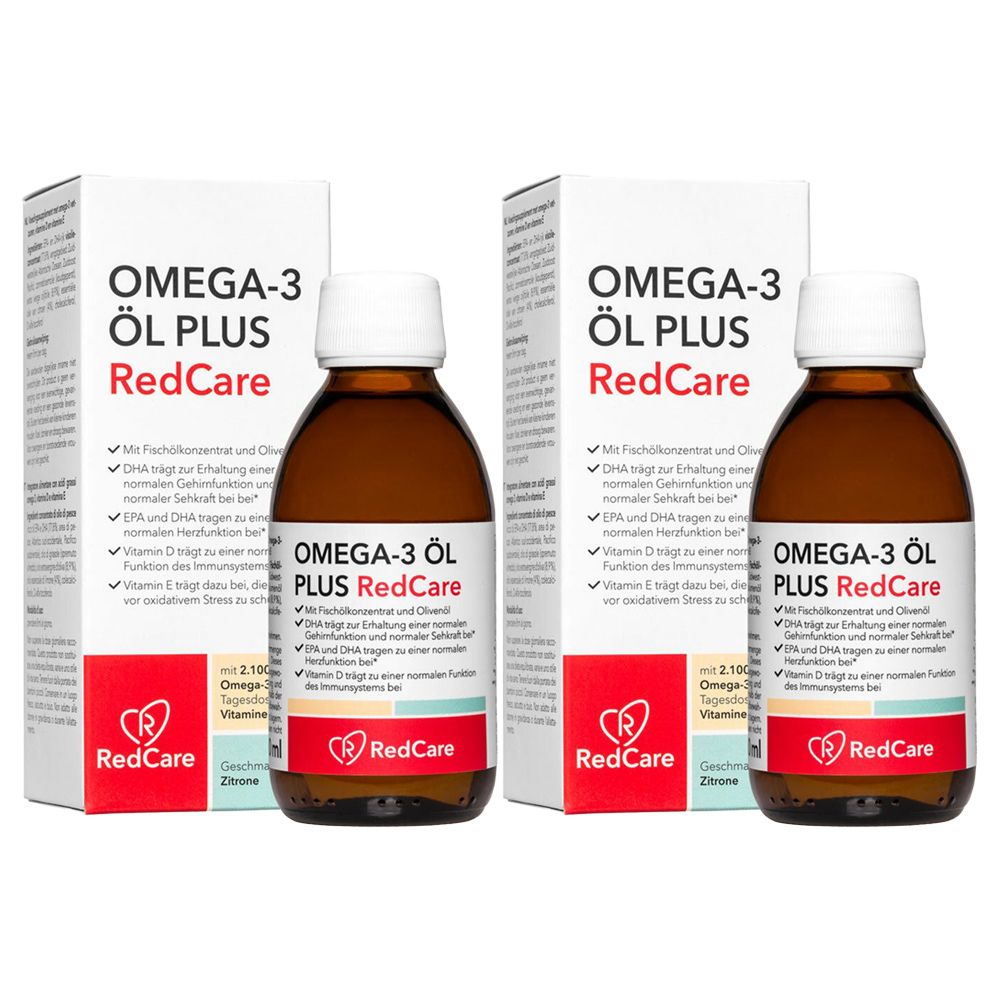OMEGA-3 Öl PLUS RedCare Doppelpack