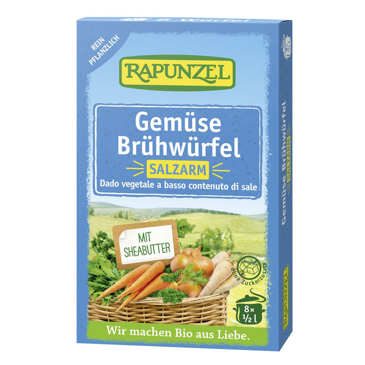 RAPUNZEL Gemüse-Brühwürfel salzarm