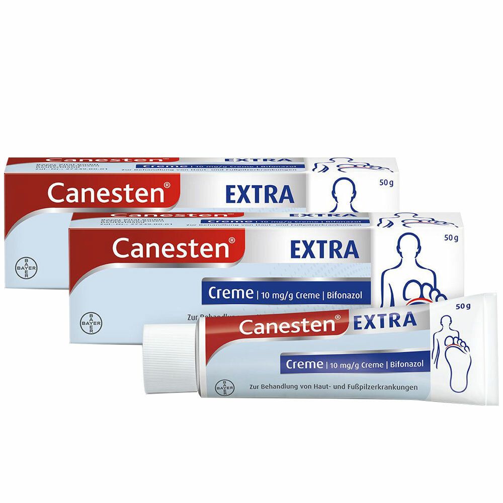 Canesten® EXTRA Creme gegen Haut- und Fußpilzerkrankungen 50g 50 g - SHOP  APOTHEKE