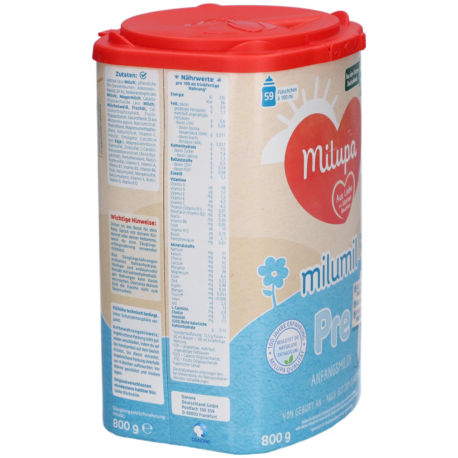 Milupa milumil Pre Anfangsmilch von Geburt an 800 g - shop-apotheke.ch