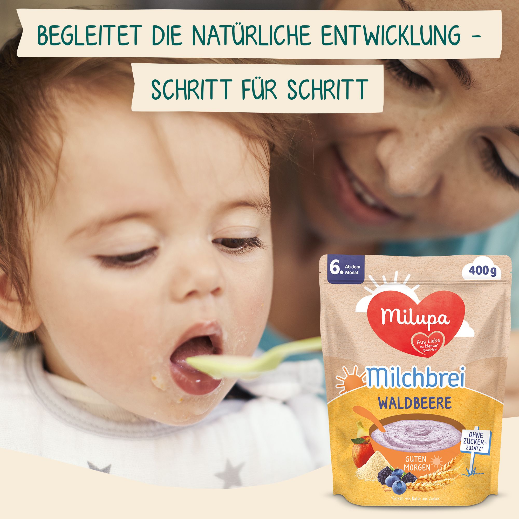 Milupa Guten Morgen Milchbrei Waldbeere ab dem 6 Monat