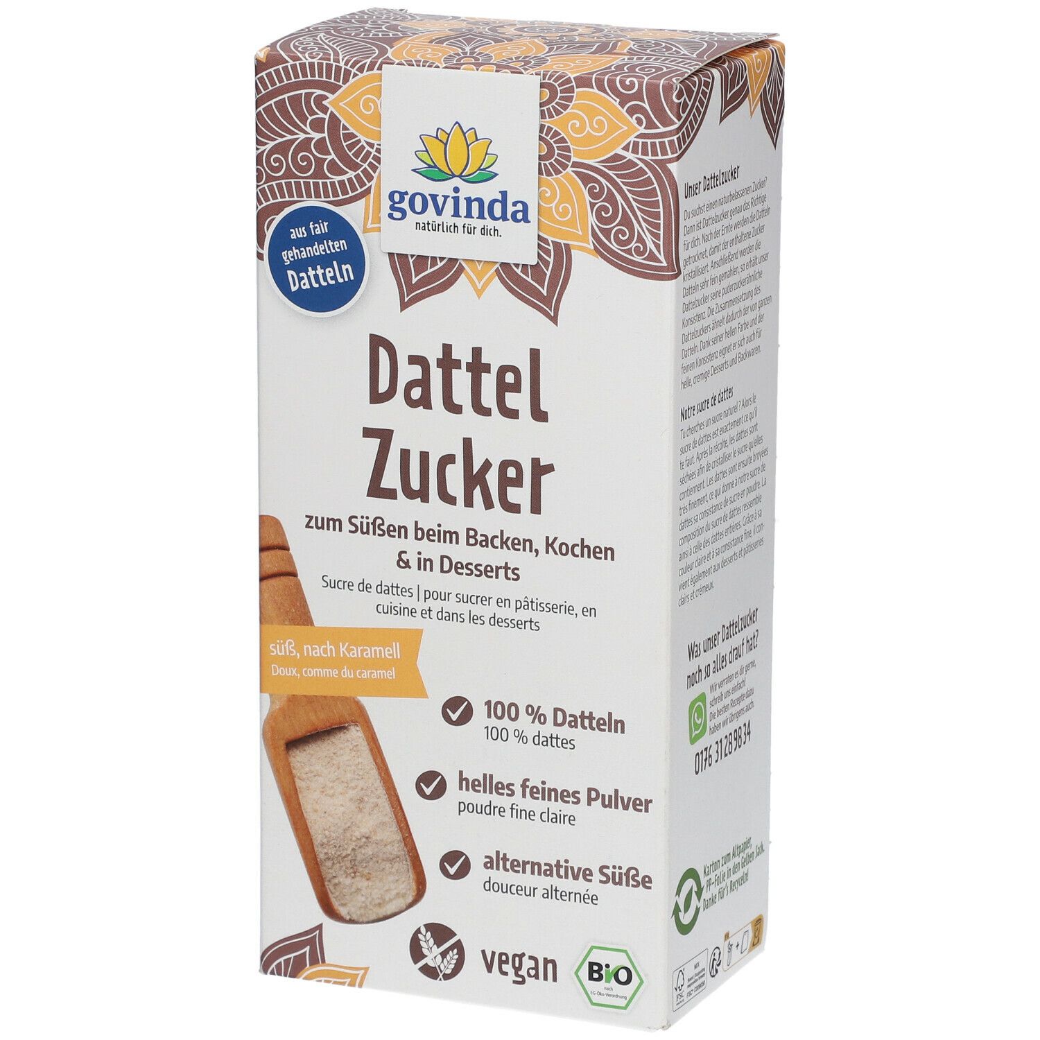 Govinda Dattelzucker 400 g Pulver