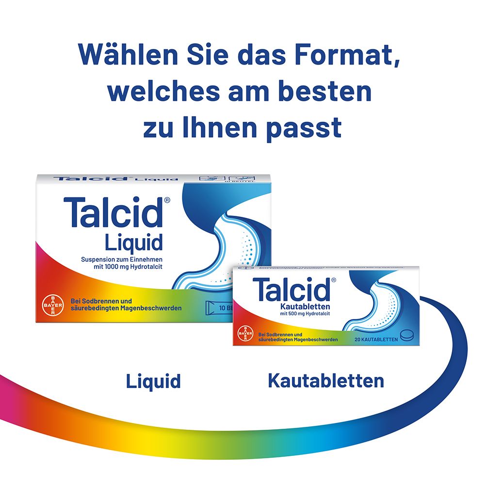 Talcid® Kautabletten schnell gegen Sodbrennen