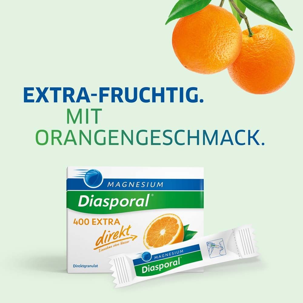 Magnesium Diasporal® 400 EXTRA direkt Orange