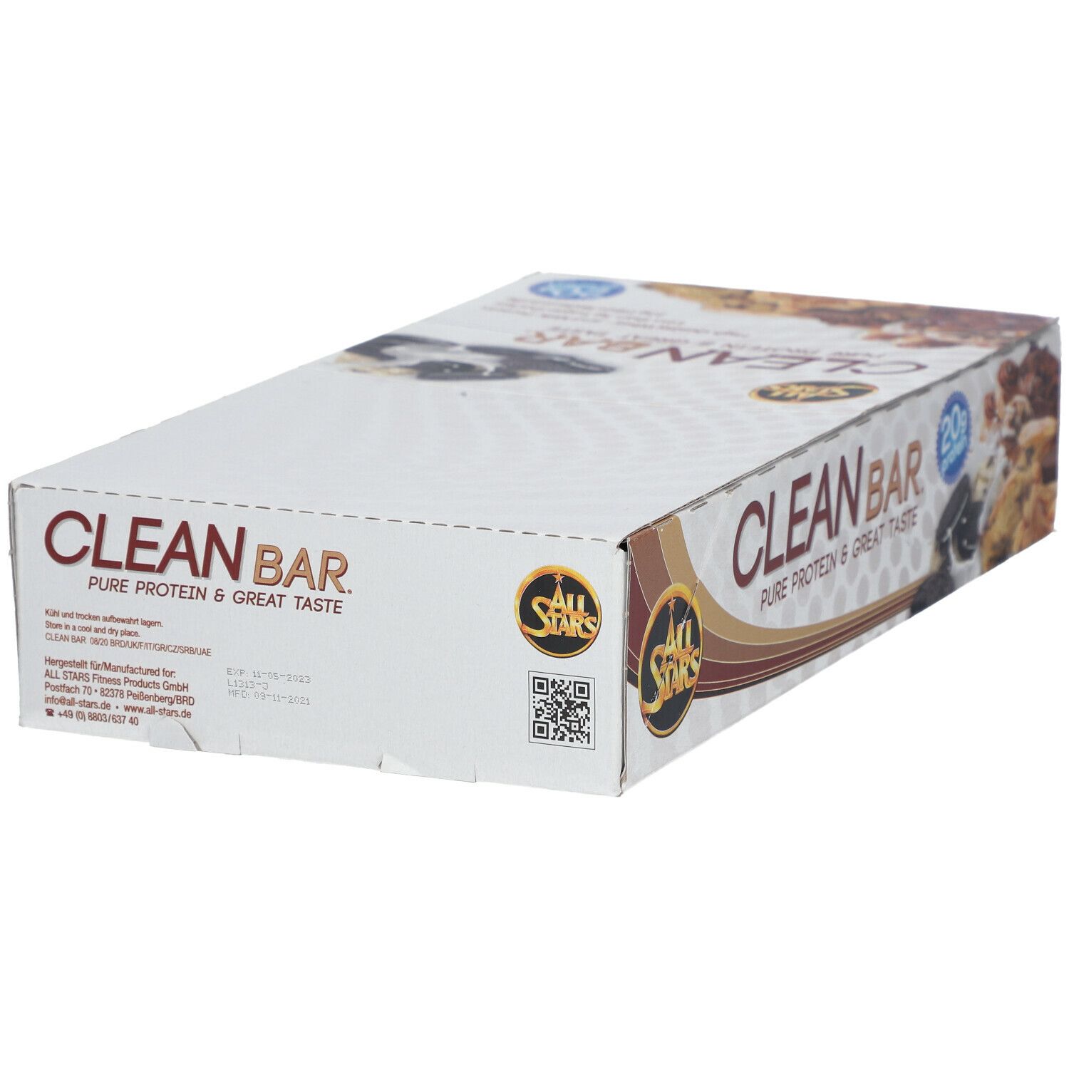 All Stars® Clean Bar High Protein Riegel Cookies-Cream