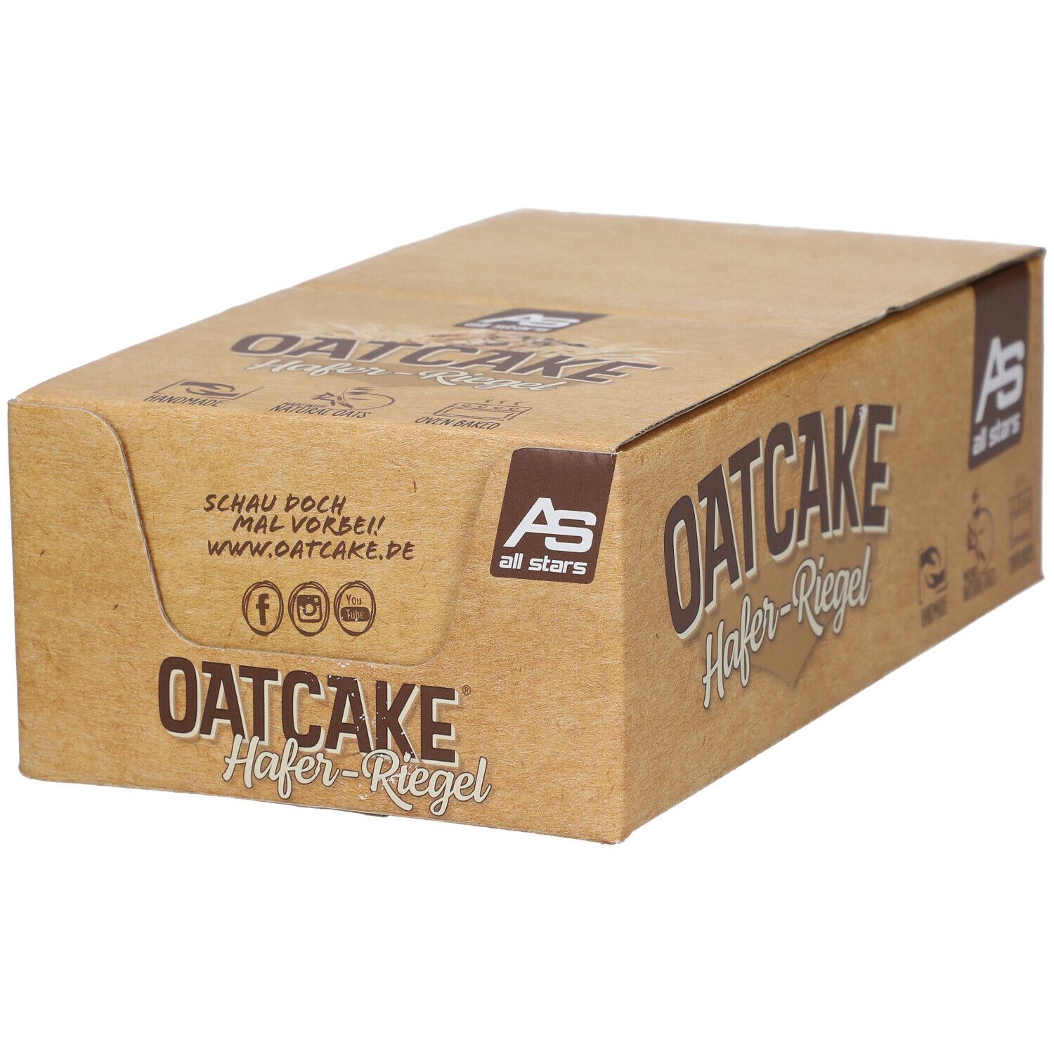 All Stars Oatcake Chocolate 12x80 g Riegel