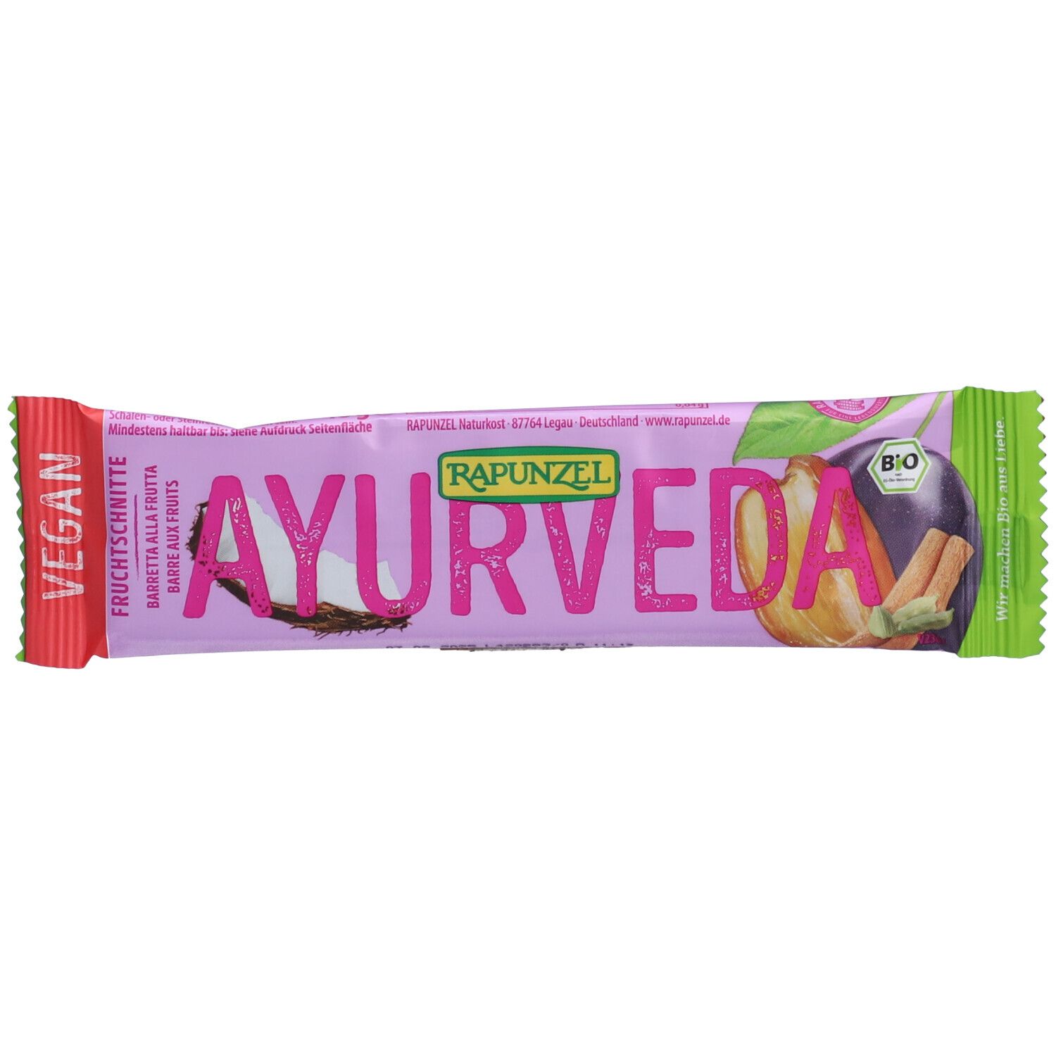 Rapunzel Fruchtschnitte Ayurveda 40 g Riegel