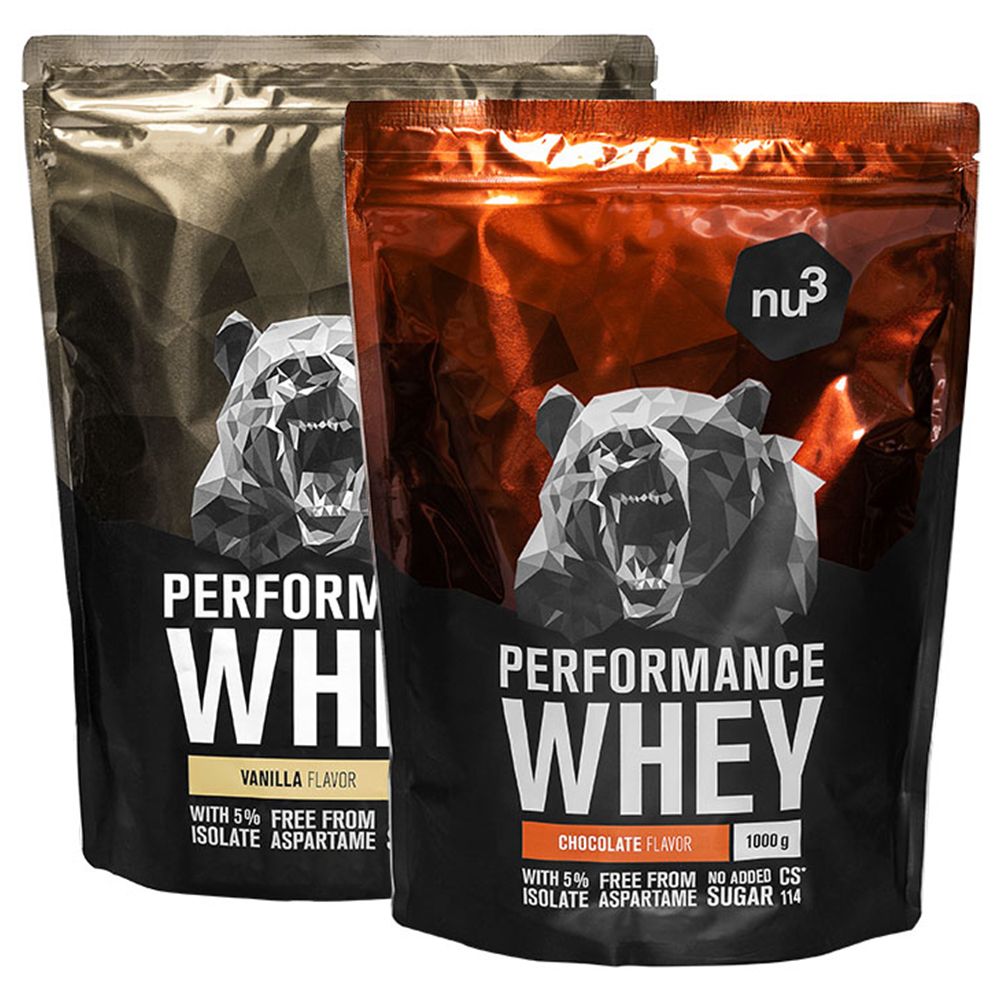 NU3 Performance Whey Protéines Vanille + Chocolat