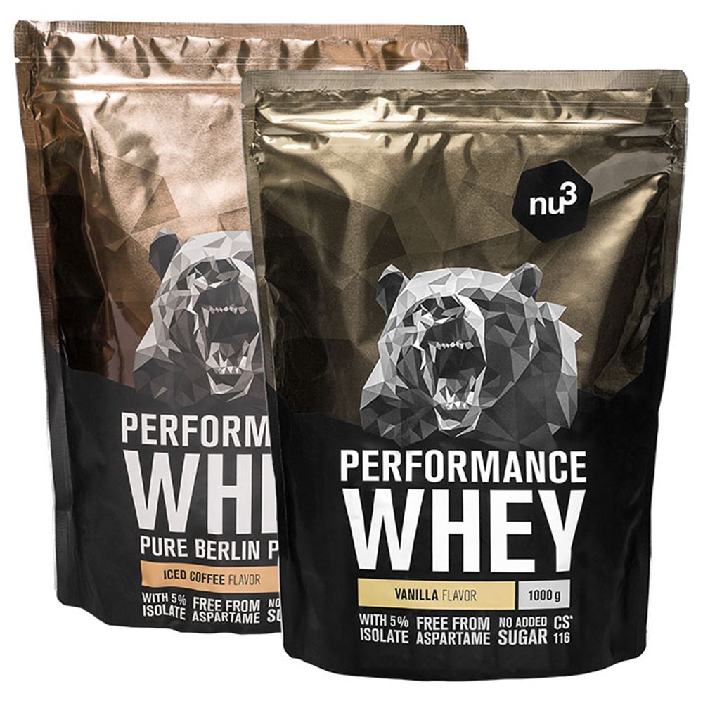 nu3 Performance Whey Proteinpulver Iced Coffee + Vanille