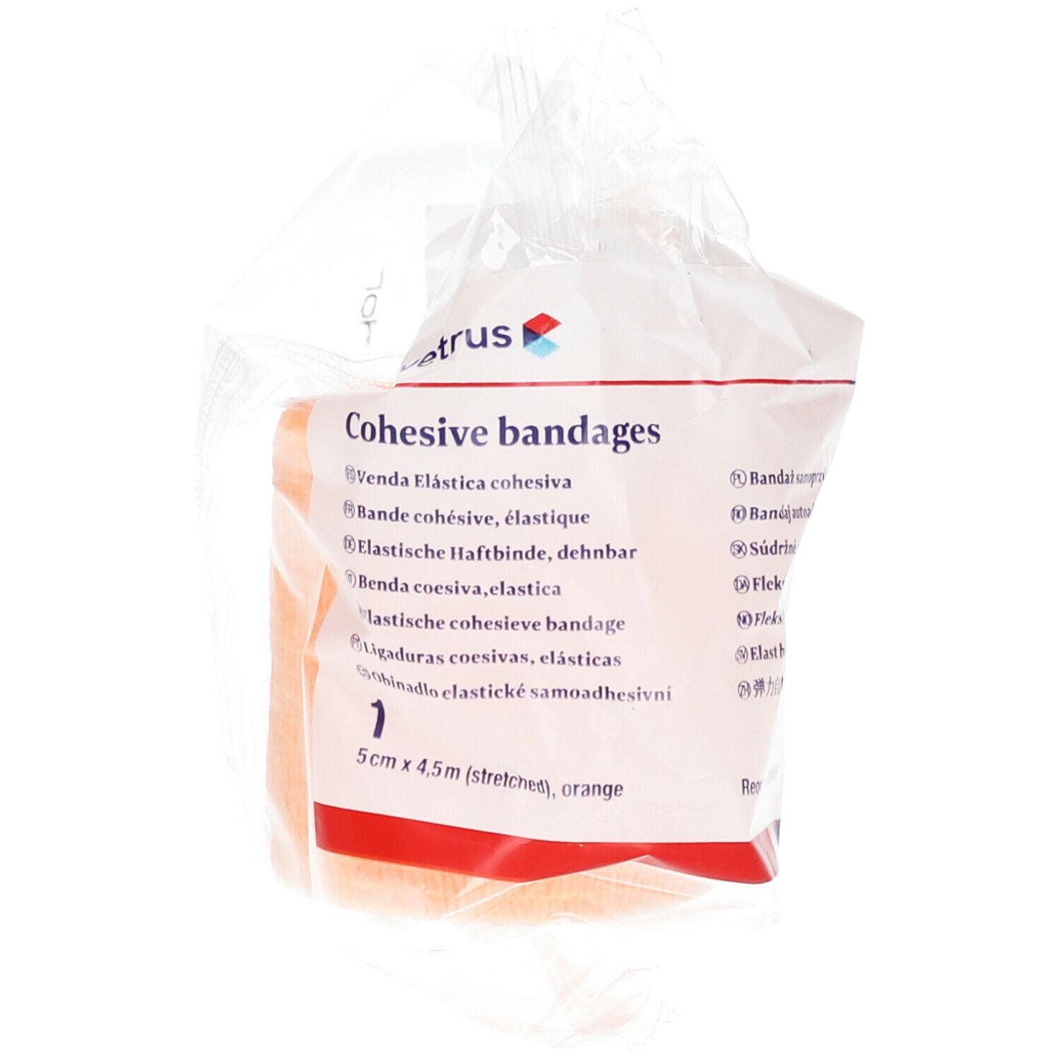 covetrus Cohesive bandages 5cm x 4,5m orange