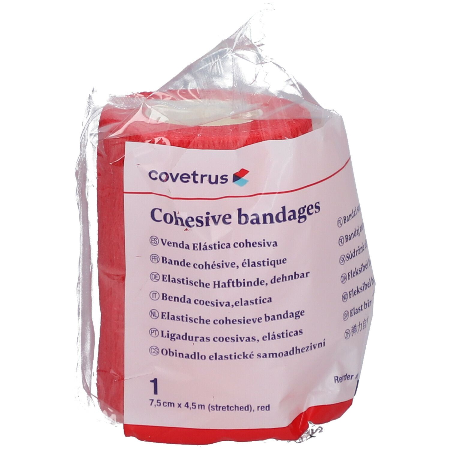 covetrus Cohesive bandages 7,5cm x 4,5m red