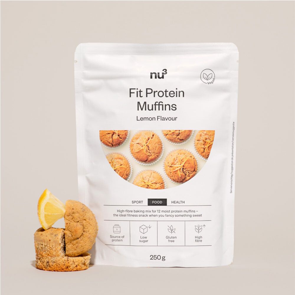 nu3 Fit Protein Muffins Lemon 250 g Pulver