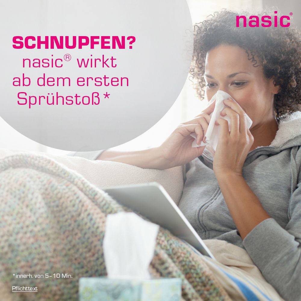 nasic® Nasenspray - Jetzt 10% mit dem Code klosterfrau2025 sparen*