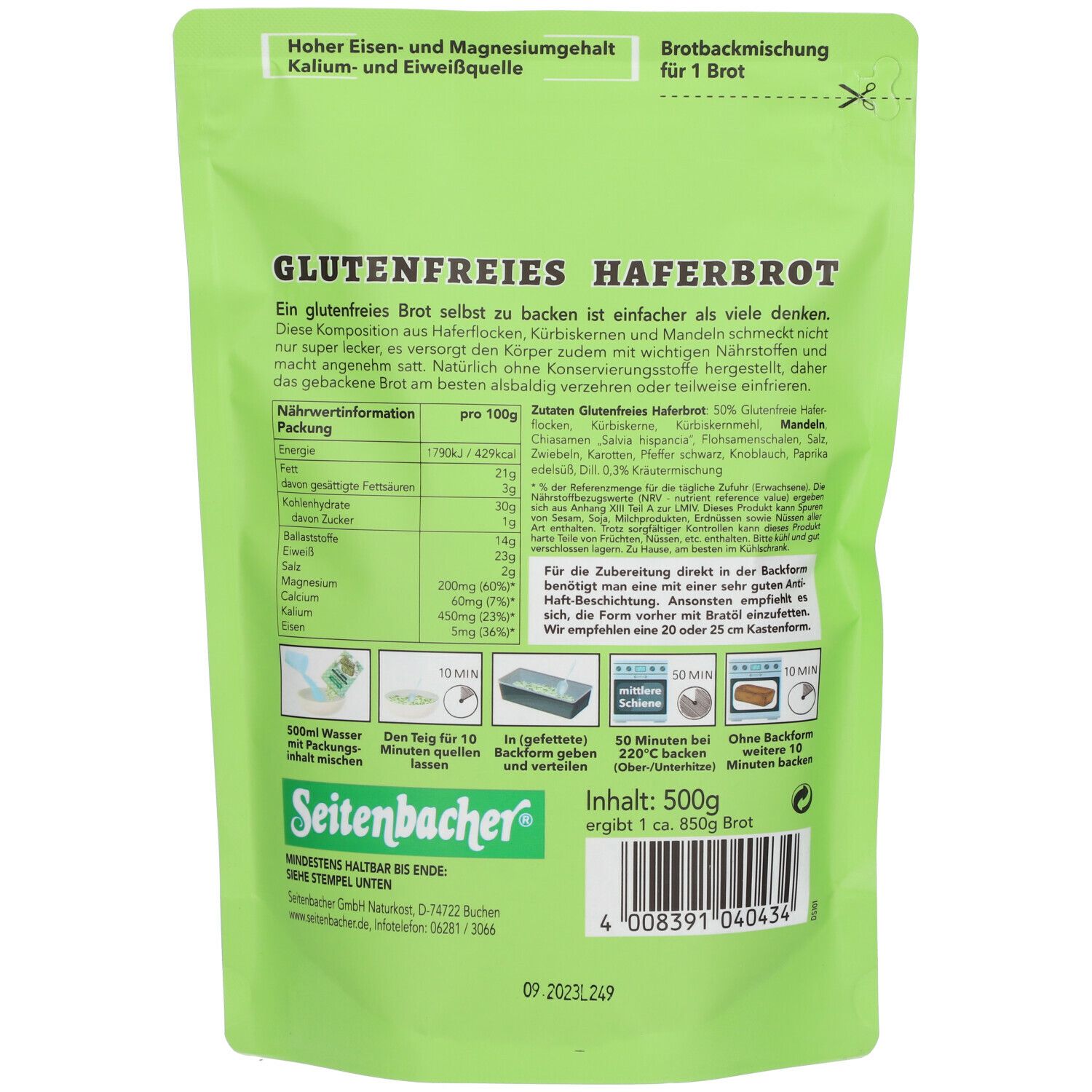Seitenbacher® Ich back mein GLUTENFREIES BROT selbst