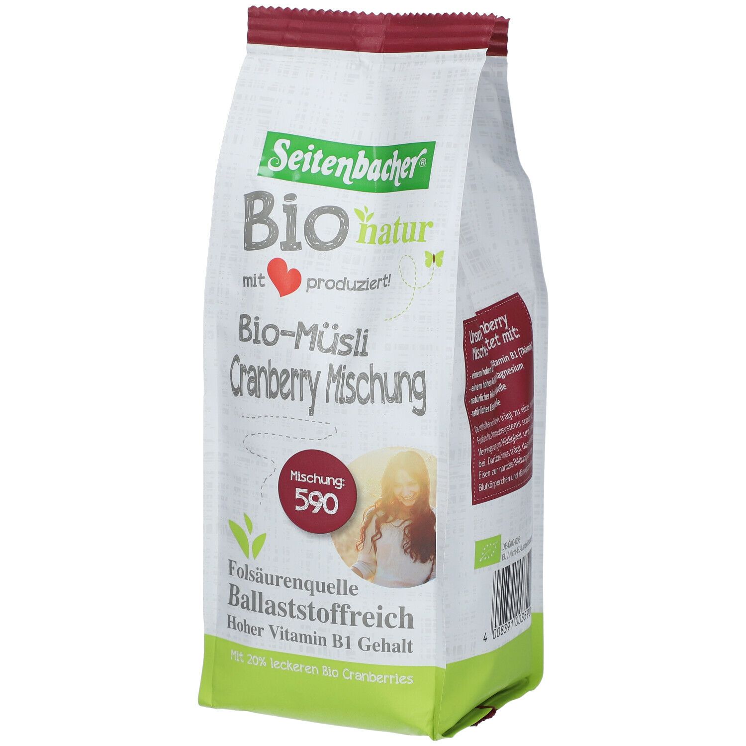 Seitenbacher® Bio-Müsli Cranberry Mischung