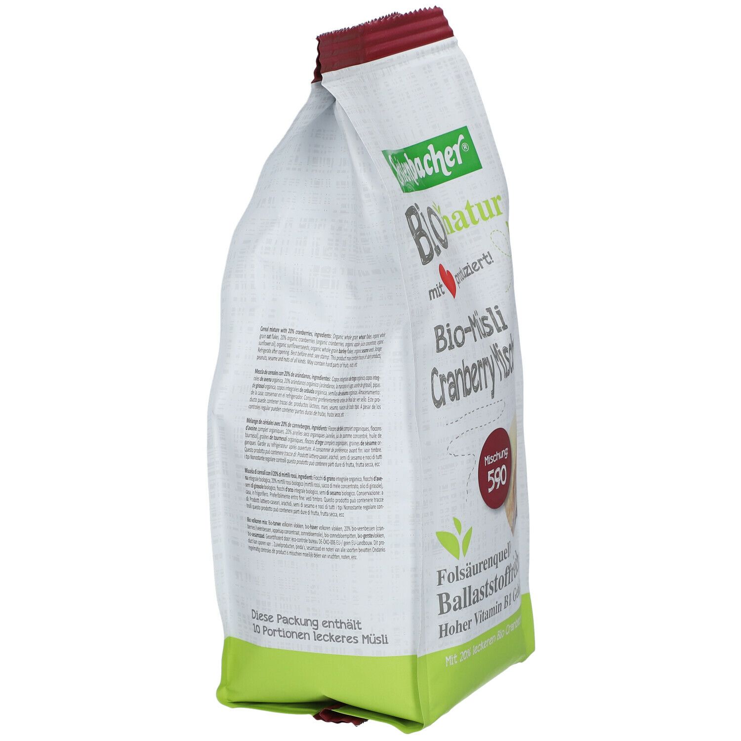 Seitenbacher® Bio-Müsli Cranberry Mischung