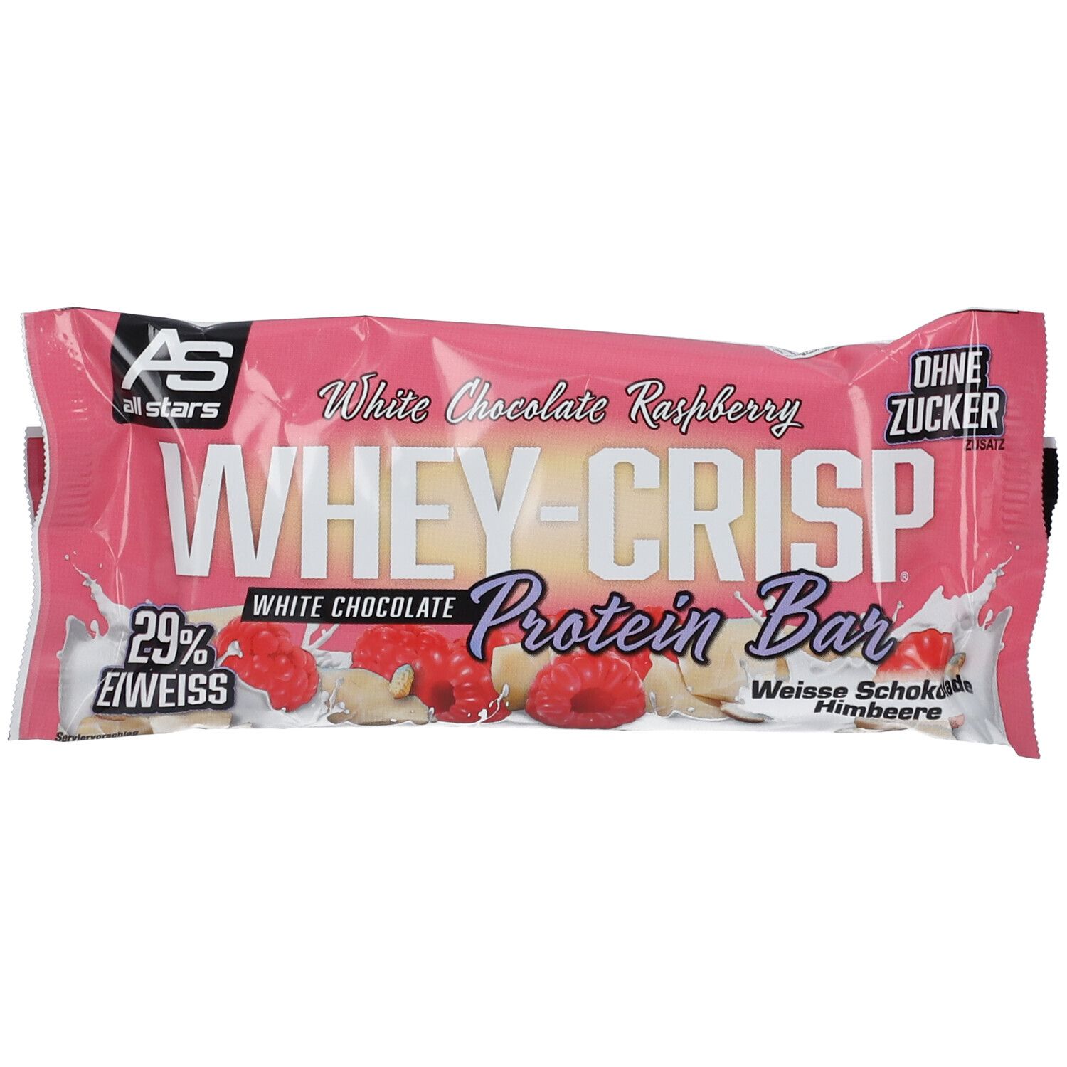 All Stars® WHEYCRISP Protein Bar White Chocolate Raspberry 50 g shop