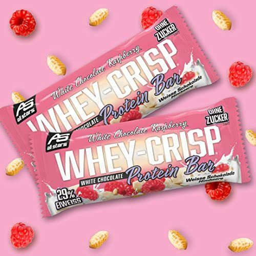 All Stars Whey-Crisp Bar White Chocolate Raspberry Crunch 50 g Riegel