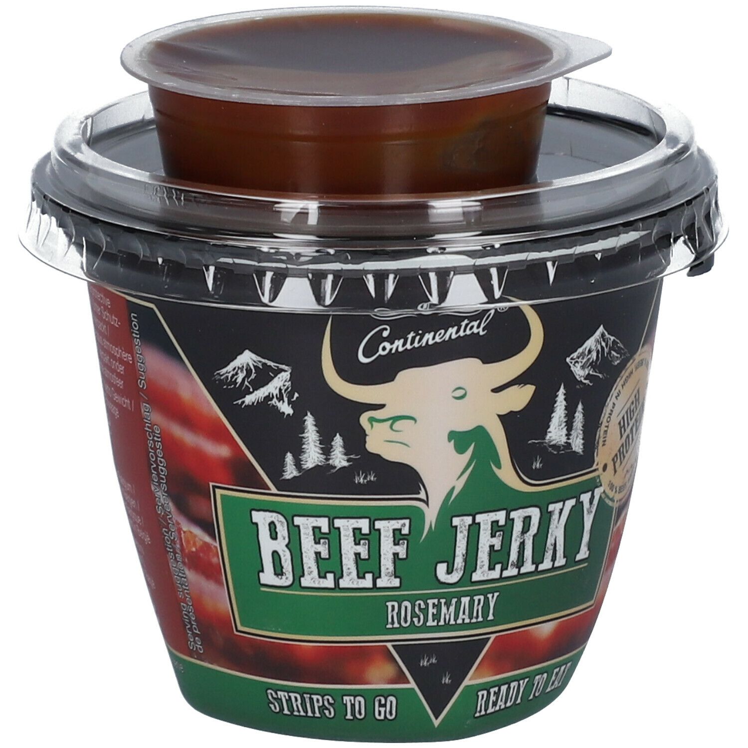 Vivid Beef Jerky In A Dip Can Abstract Illustration Vivid Beef Jerky In A Dip Can Abstract Illustration