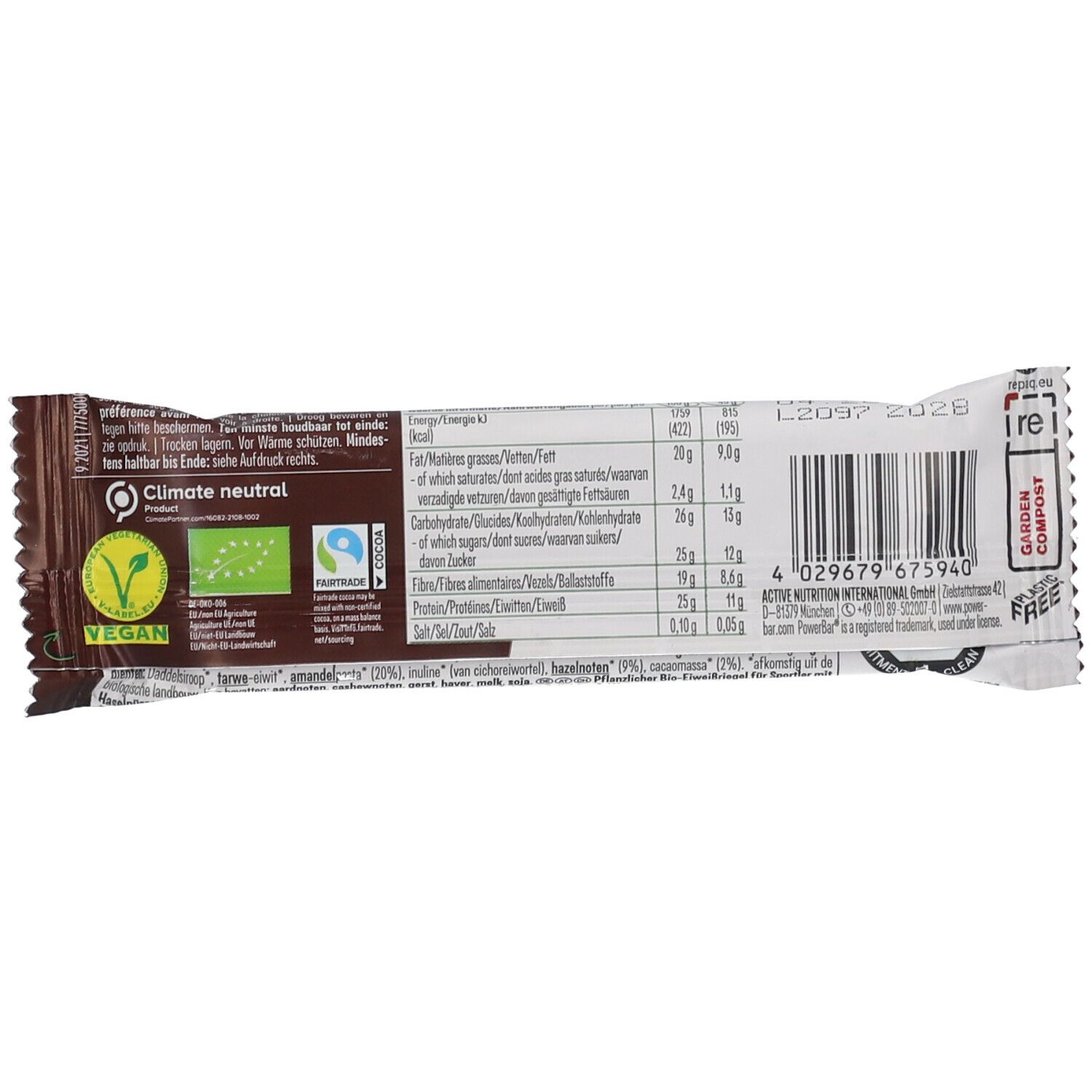 Powerbar® True Organice Protein Bar Hazelnut Cocoa